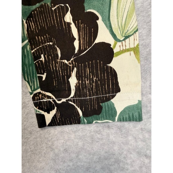 Women Chicos Size 3 Green Long Sleeves Down Bottom With Pockets Chore Jacket - Picture 10 of 15